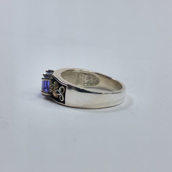 Black hills Ring‎ 925 Sterling Silver 12k Rose Yellow Gold Purple Amethyst 9.75 - Picture 6 of 9